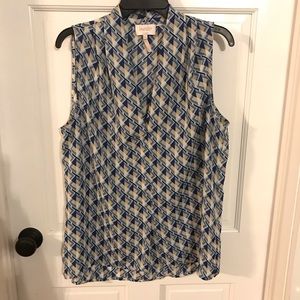 Laundry Geometric Sleeveless Top